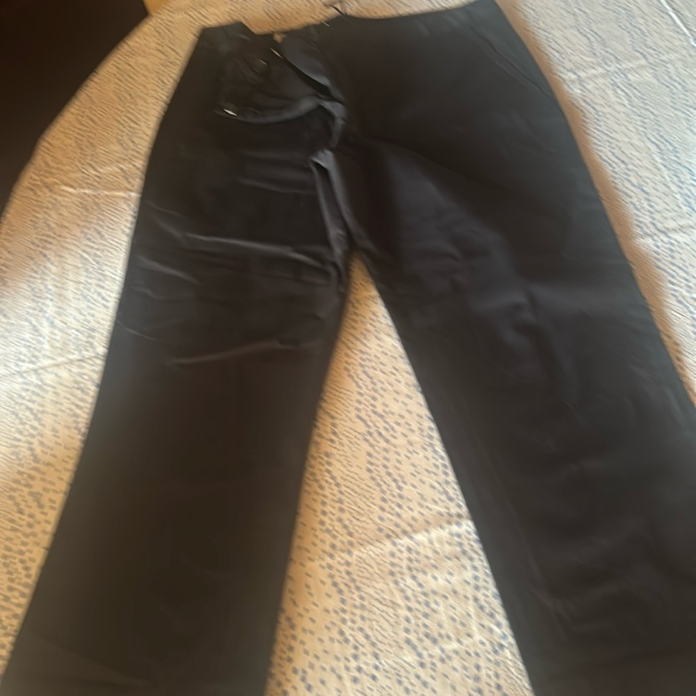 Black cotton jil sander cropped pants
